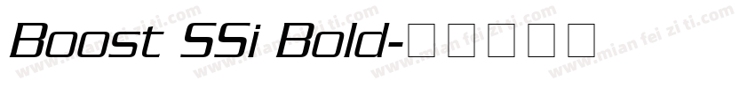 Boost SSi Bold字体转换